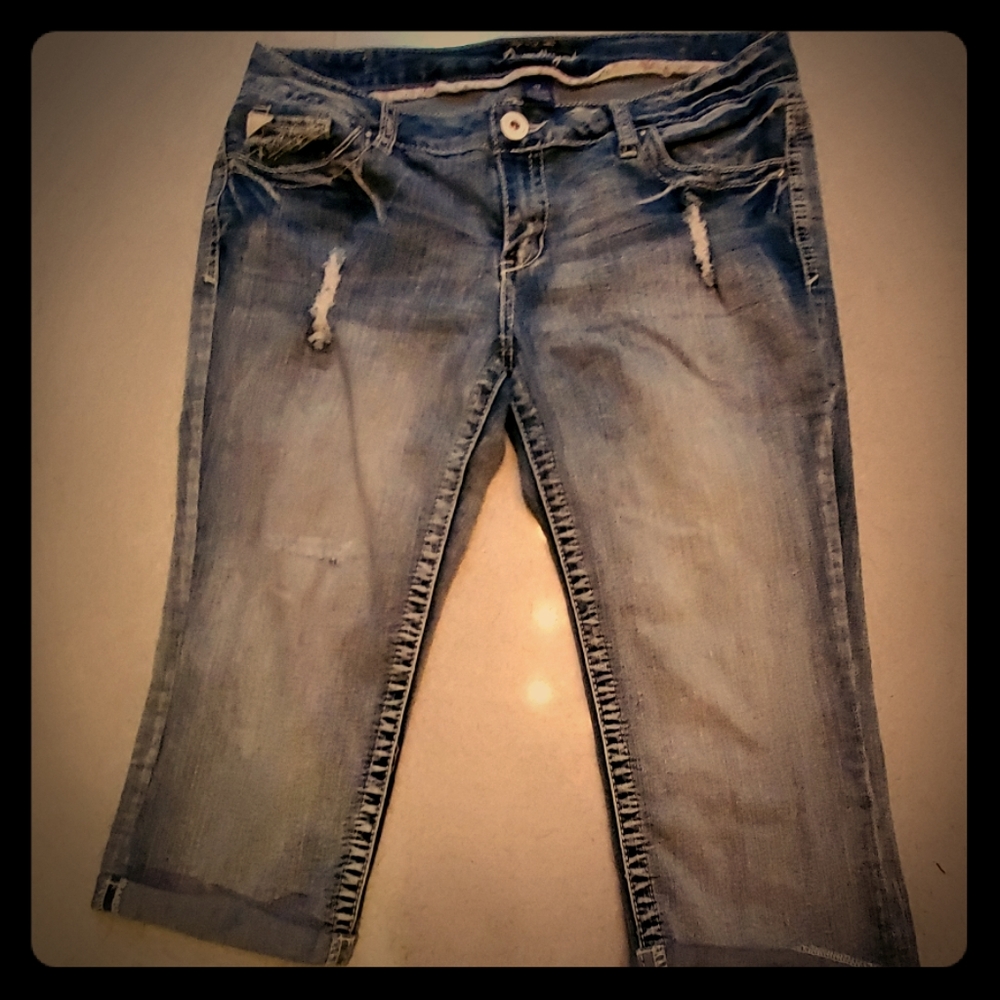 Denim capris